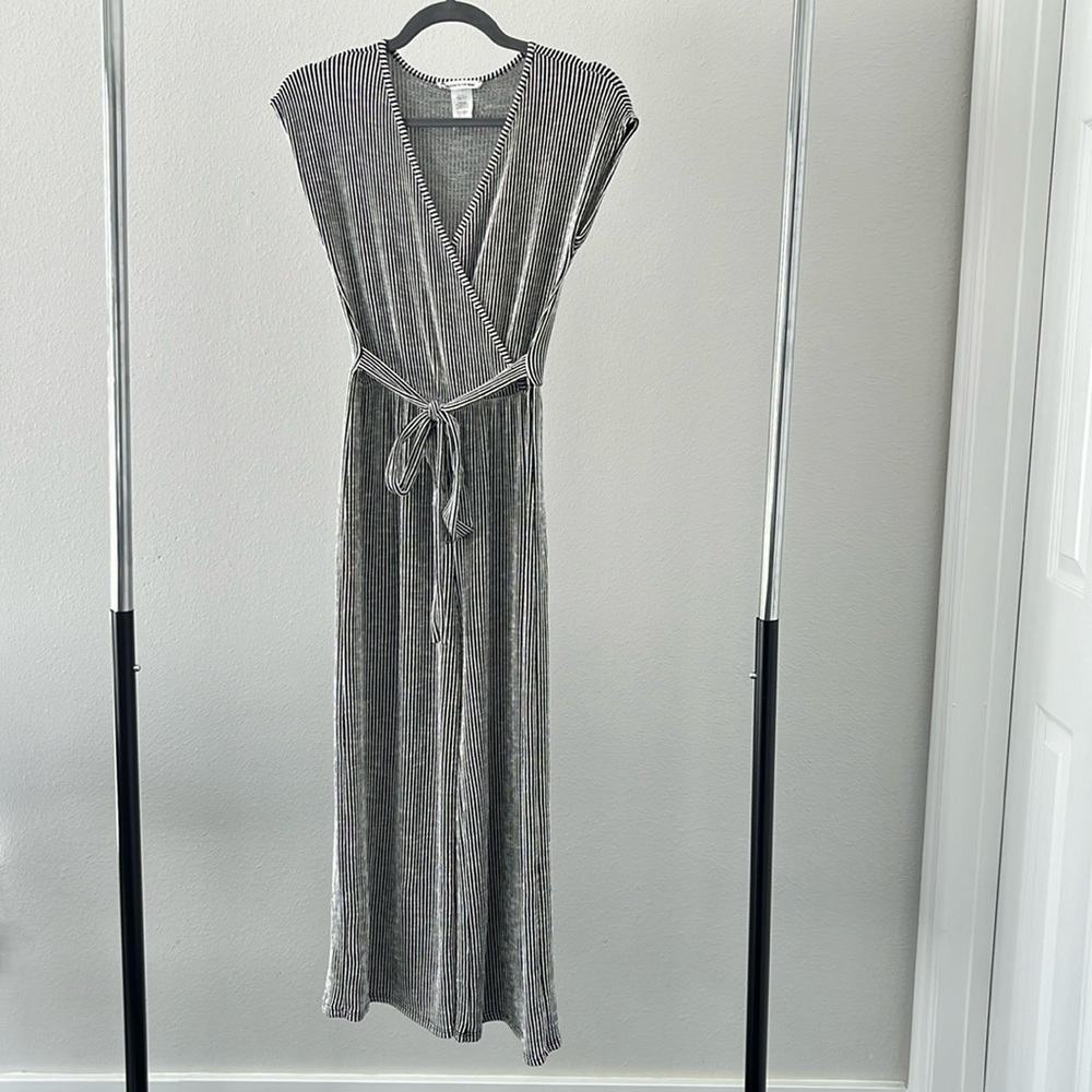 Caution To The Wind Striped Jumpsuit Size S